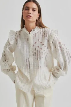 Second Female Nete Frill Shirt 59393< Bluser & Skjorter|Ammevenligt Tøj