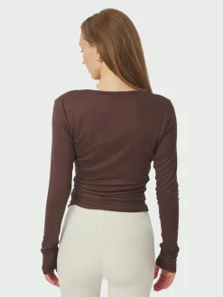 Nia Jersey Wrap Blouse 165501*Neo Noir Discount