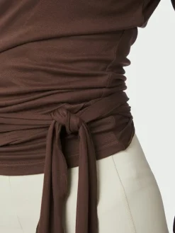 Nia Jersey Wrap Blouse 165501*Neo Noir Discount