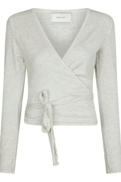 Nia Jersey Wrap Blouse 165501*Neo Noir Hot