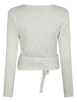 Nia Jersey Wrap Blouse 165501*Neo Noir Hot