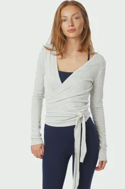 Nia Jersey Wrap Blouse 165501*Neo Noir Hot