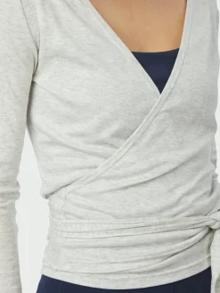 Nia Jersey Wrap Blouse 165501*Neo Noir Hot