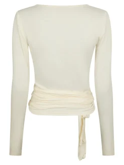 Neo Noir Nia Jersey Wrap Blouse 165501< Træningstøj|Bluser & Skjorter