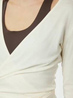 Neo Noir Nia Jersey Wrap Blouse 165501< Træningstøj|Bluser & Skjorter