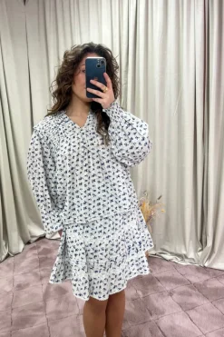 Nipoa Dot Flower Blouse 165284*Neo Noir Sale