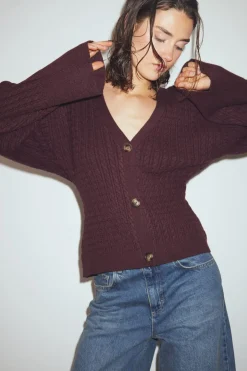 Noella N-Lenyx Knit 14830001< Cardigans|Ammevenligt Tøj