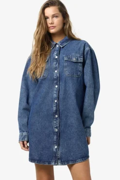 Nmalva L/S Denim Dress Az351Mb Fwd*Noisy May Discount