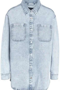 Noisy May Nmalva L/S Denim Shacket Az352Lb< Bluser & Skjorter