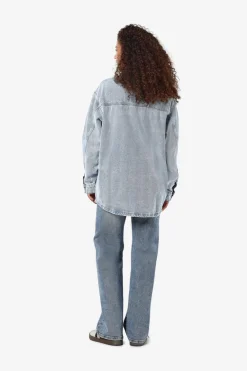 Noisy May Nmalva L/S Denim Shacket Az352Lb< Bluser & Skjorter
