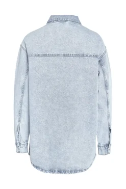 Noisy May Nmalva L/S Denim Shacket Az352Lb< Bluser & Skjorter