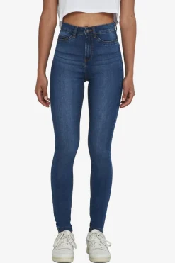 Noisy May Nmcallie Skinny Blue Jeans Fwd< Bukser, Jeans & Leggings