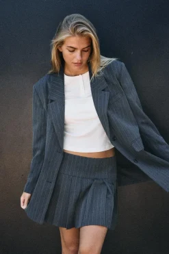 Nmcelia L/S Oversize Pinstripe Blazer Fw*Noisy May