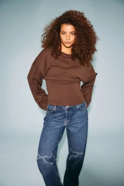 Noisy May Nmeden L/S Wide Sleeve Top Fwd< Bluser & Skjorter