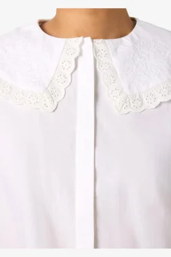 Nmeliza L/S Embr Collar Shirt*Noisy May New