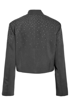 Nmellie Rhinestone Cropped Jacket Fwd*Noisy May Sale