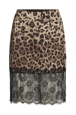 Noisy May Nminferno Short Satin Lace Skirt< Nederdele