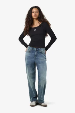 Nmjudy L/S Embr Top*Noisy May Clearance