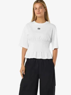 Noisy May Nmkieran 2/4 Fitted Logo T-Shirt Fwd< T-Shirts & Toppe