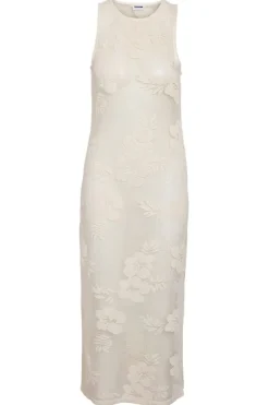 Nmklea S/L Long Flower Lace Slit Dress*Noisy May Online