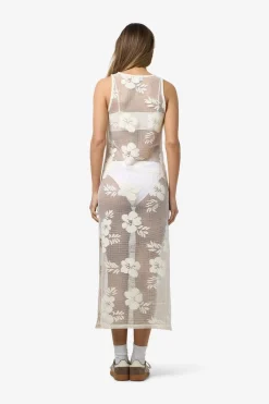 Nmklea S/L Long Flower Lace Slit Dress*Noisy May Online