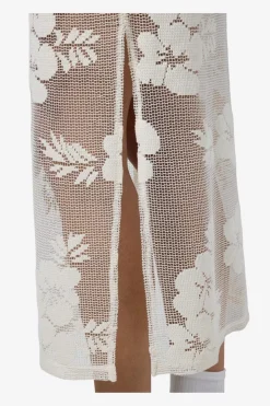 Nmklea S/L Long Flower Lace Slit Dress*Noisy May Online