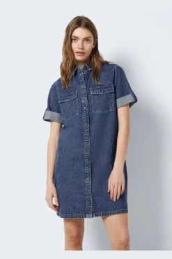 Nmnew Signe S/S Denim Dress Vi002Mb*Noisy May Clearance