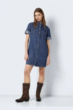 Nmnew Signe S/S Denim Dress Vi002Mb*Noisy May Clearance