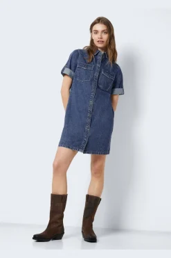 Nmnew Signe S/S Denim Dress Vi002Mb*Noisy May Clearance