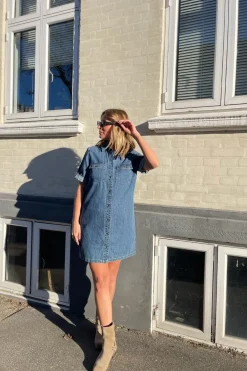 Nmnew Signe S/S Denim Dress Vi002Mb*Noisy May Clearance