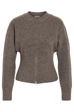 Nmsloan L/S O-Neck Zip Knit Fwd*Noisy May Online