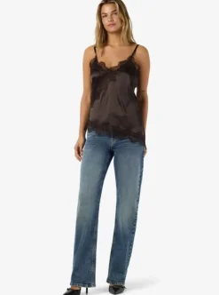 Noisy May Nmsofie S/L Satin Top< T-Shirts & Toppe