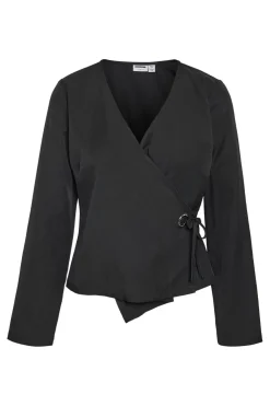 Noisy May Nmvick L/S Wrap Eyelet Top< Bluser & Skjorter