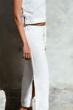 Noa Linen Skirt 159936*Neo Noir Online