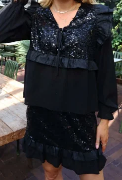 Nor Ls Frill Blouse 22267*Liberte Clearance