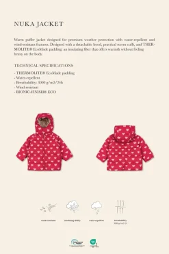 Konges Sløjd Nuka Ladybug Jacket Grs Ks103524<Børn Overtøj