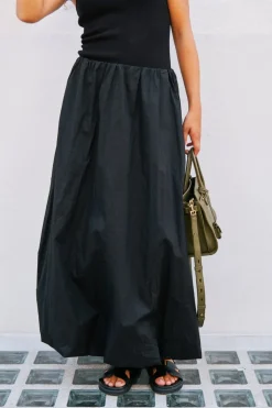 Ober Long Balloon Skirt*Neo Noir Outlet