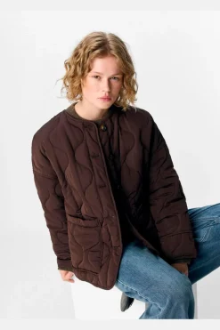 Object Objallie Ls Lo Quilted Jacket< Overtøj & Jakker