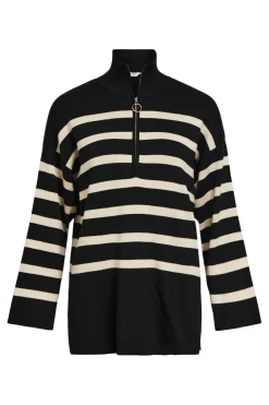 Object Objester L/S Knit Zip Pullover< Bluser & Skjorter|Strik