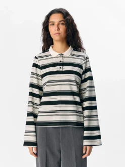 Object Objpollo L/S Polo Top Dfw< Bluser & Skjorter