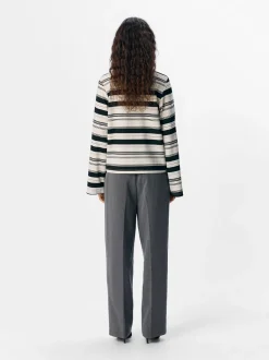 Object Objpollo L/S Polo Top Dfw< Bluser & Skjorter