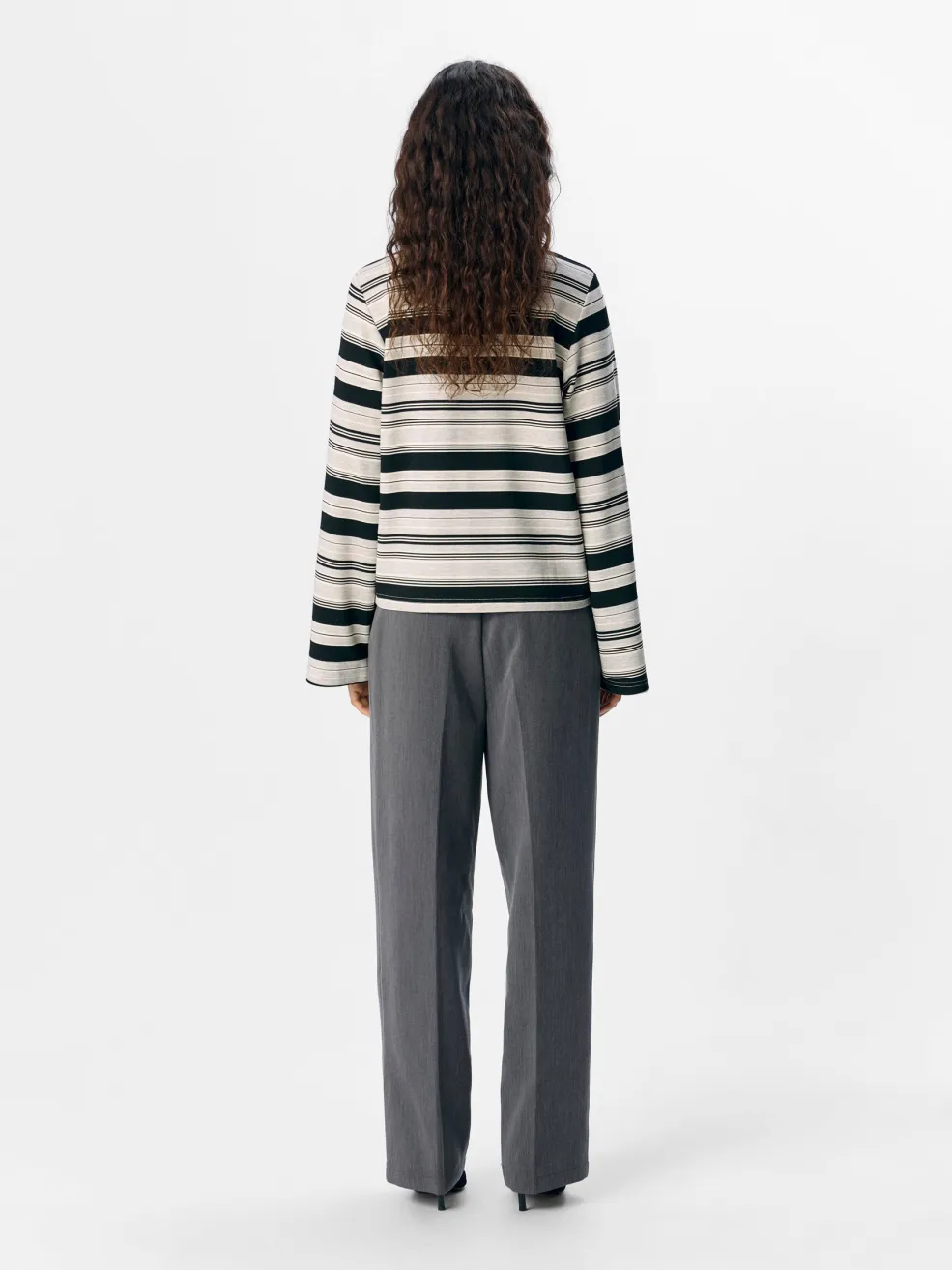 Object Objpollo L/S Polo Top Dfw< Bluser & Skjorter