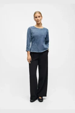 Object Objrosie 2/4 Re Sculpture Top Aw Fair 25< Bluser & Skjorter