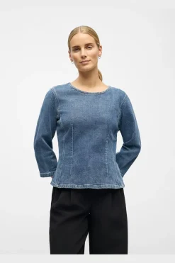 Object Objrosie 2/4 Re Sculpture Top Aw Fair 25< Bluser & Skjorter