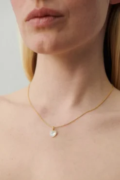 Pernille Corydon Jewellery Ocean Heart Necklace n-387-gp -< Halskæder