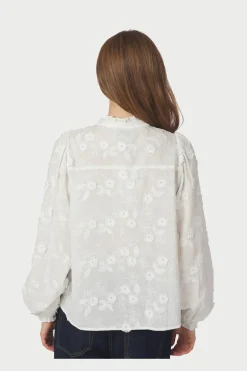 Neo Noir Oda Deco Emb Shirt 166733< Bluser & Skjorter|Ammevenligt Tøj