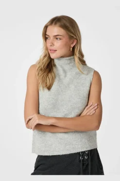 Neo Noir Odelia Knit Top 161753< Strik|Bluser & Skjorter