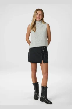 Neo Noir Odelia Knit Top 161753< Strik|Bluser & Skjorter