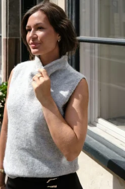 Neo Noir Odelia Knit Top 161753< Strik|Bluser & Skjorter