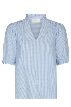 Neo Noir Odesa Dot Stripe Blouse 166039< Bluser & Skjorter